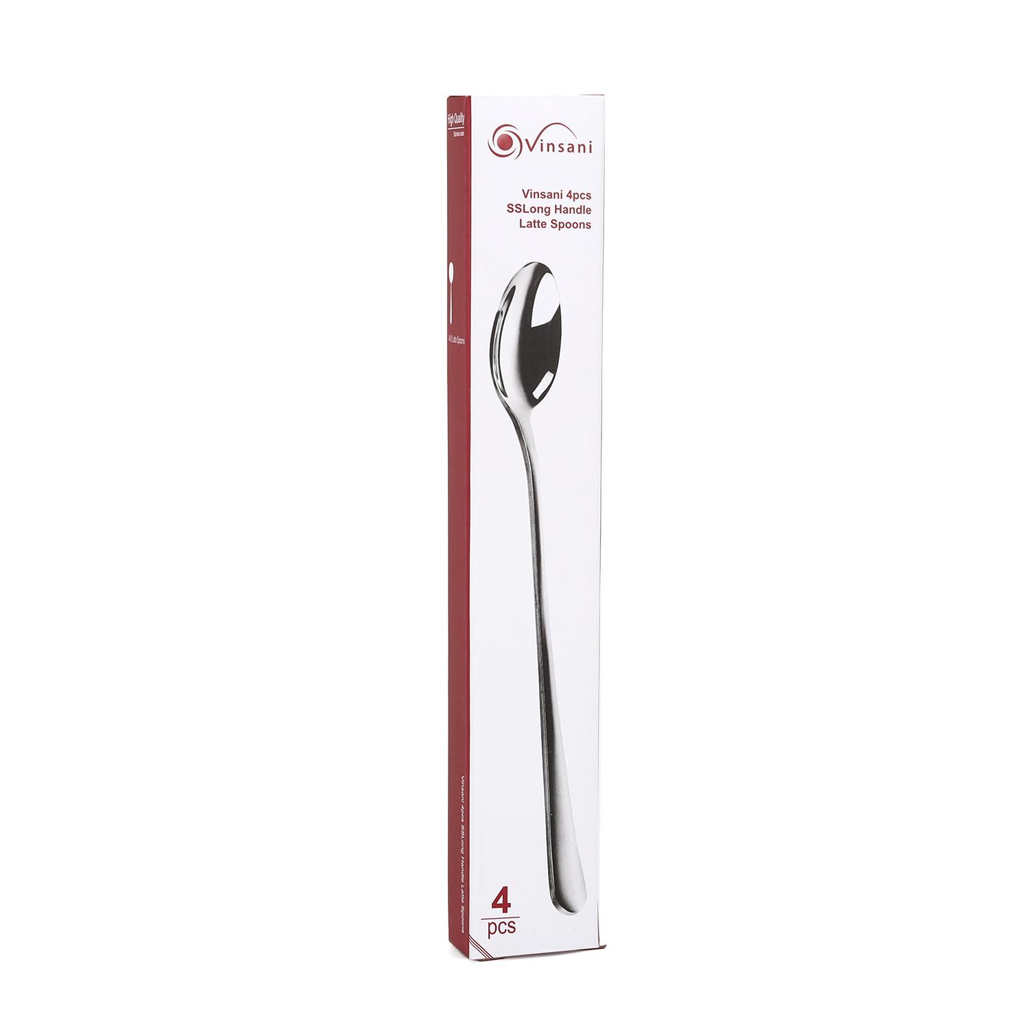 Vinsani 8pcs SS Long Handle Latte Spoons 0000259 Vinsani 8pcs SS Long Handle Latte Spoons 0000259 - Image 7