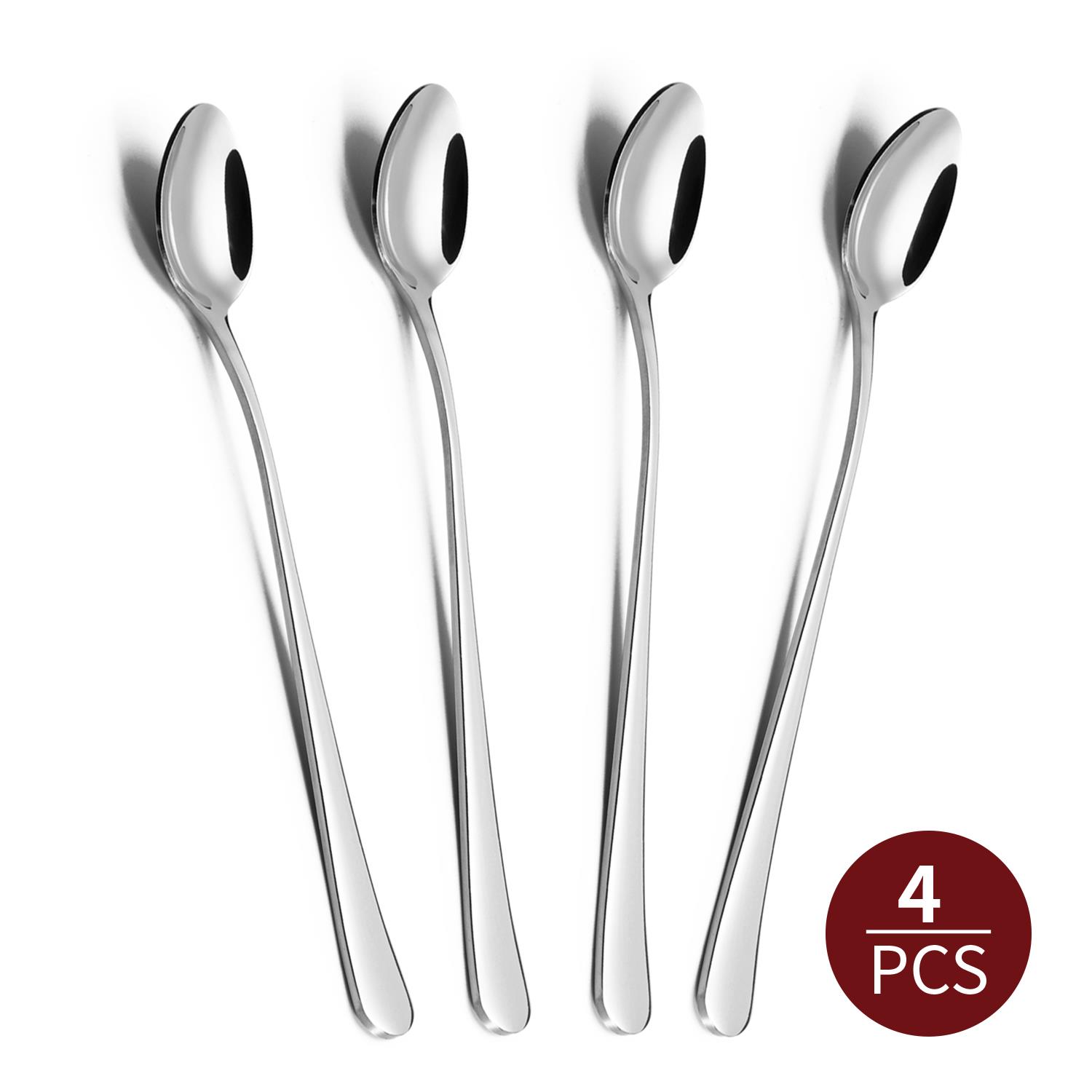 Vinsani 8pcs SS Long Handle Latte Spoons 0000259 Vinsani 8pcs SS Long Handle Latte Spoons 0000259 - Image 2